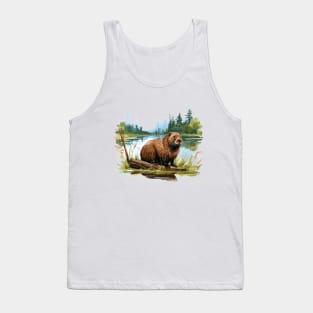 I Love Beaver Tank Top